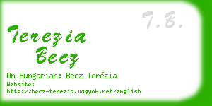 terezia becz business card