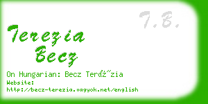 terezia becz business card